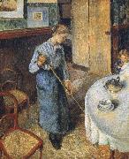 Camille Pissarro Rural small maids painting